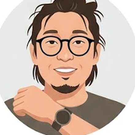 Illustrated portrait of Danny Chuang